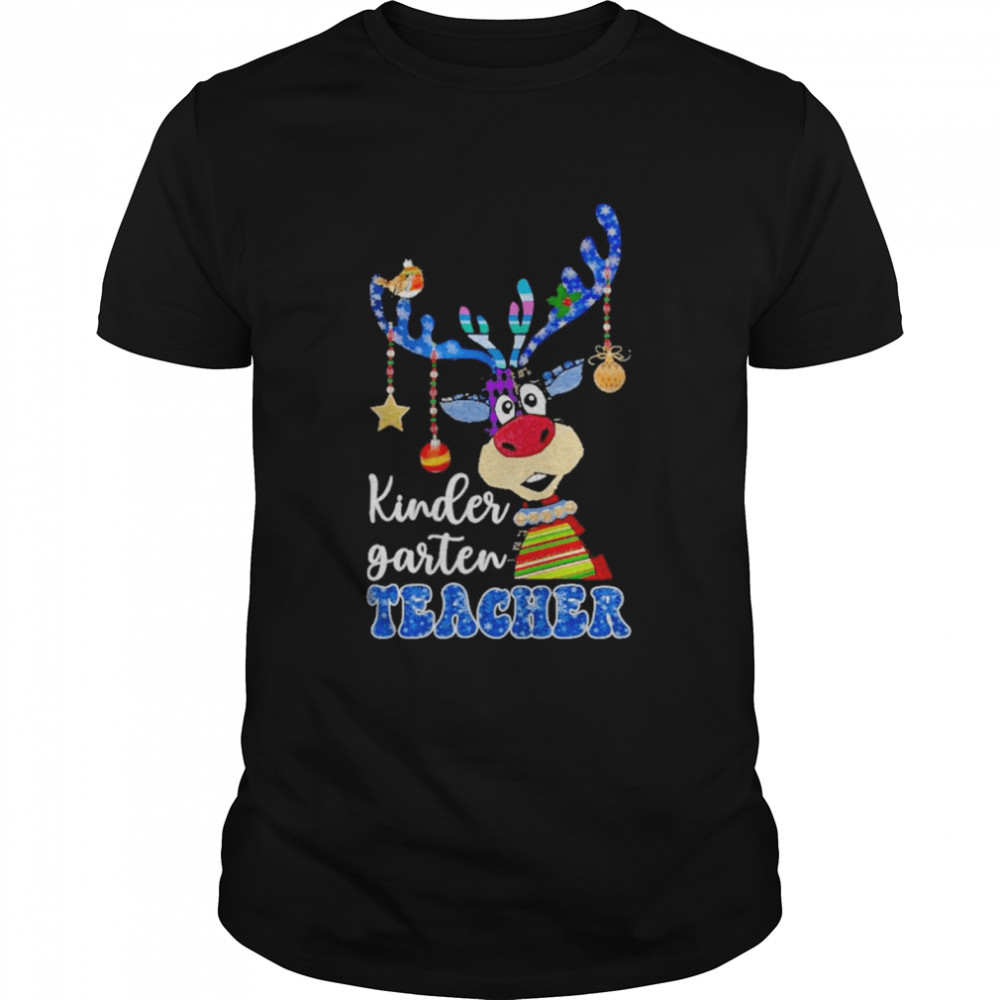 Reindeer Bauble Kindergarten Teacher Merry Christmas 2022 shirt