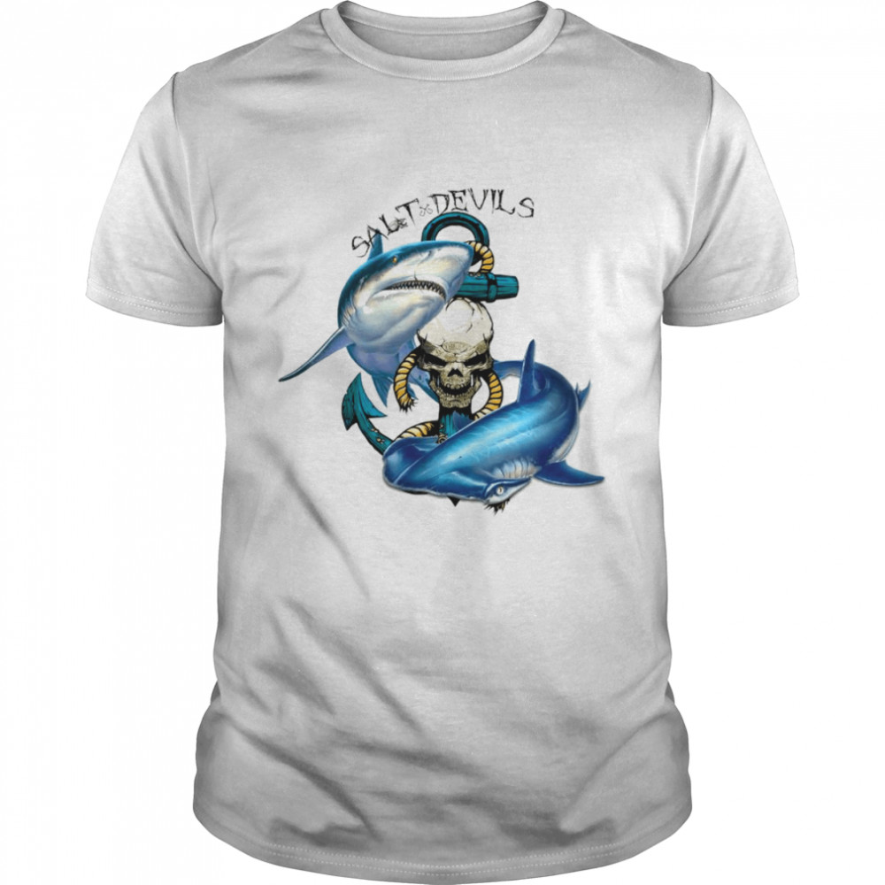 Salt devils shark art shirt