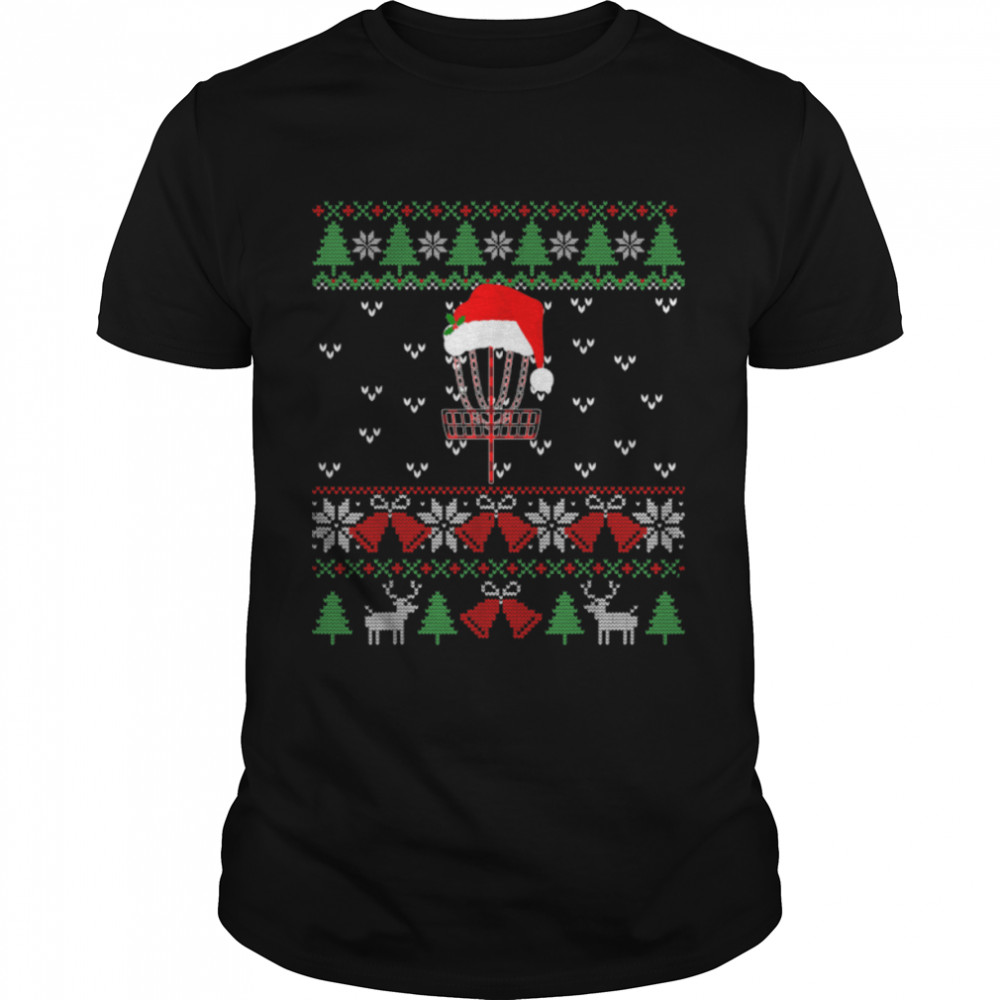 Disc Golf Christmas Tree Lights Ornaments Xmas 2022 Holiday T-Shirt B0BMLJ5GP1