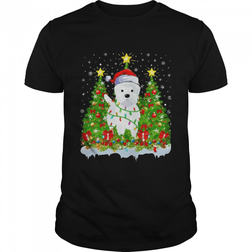Puppy Westie Christmas Tree Dog shirt