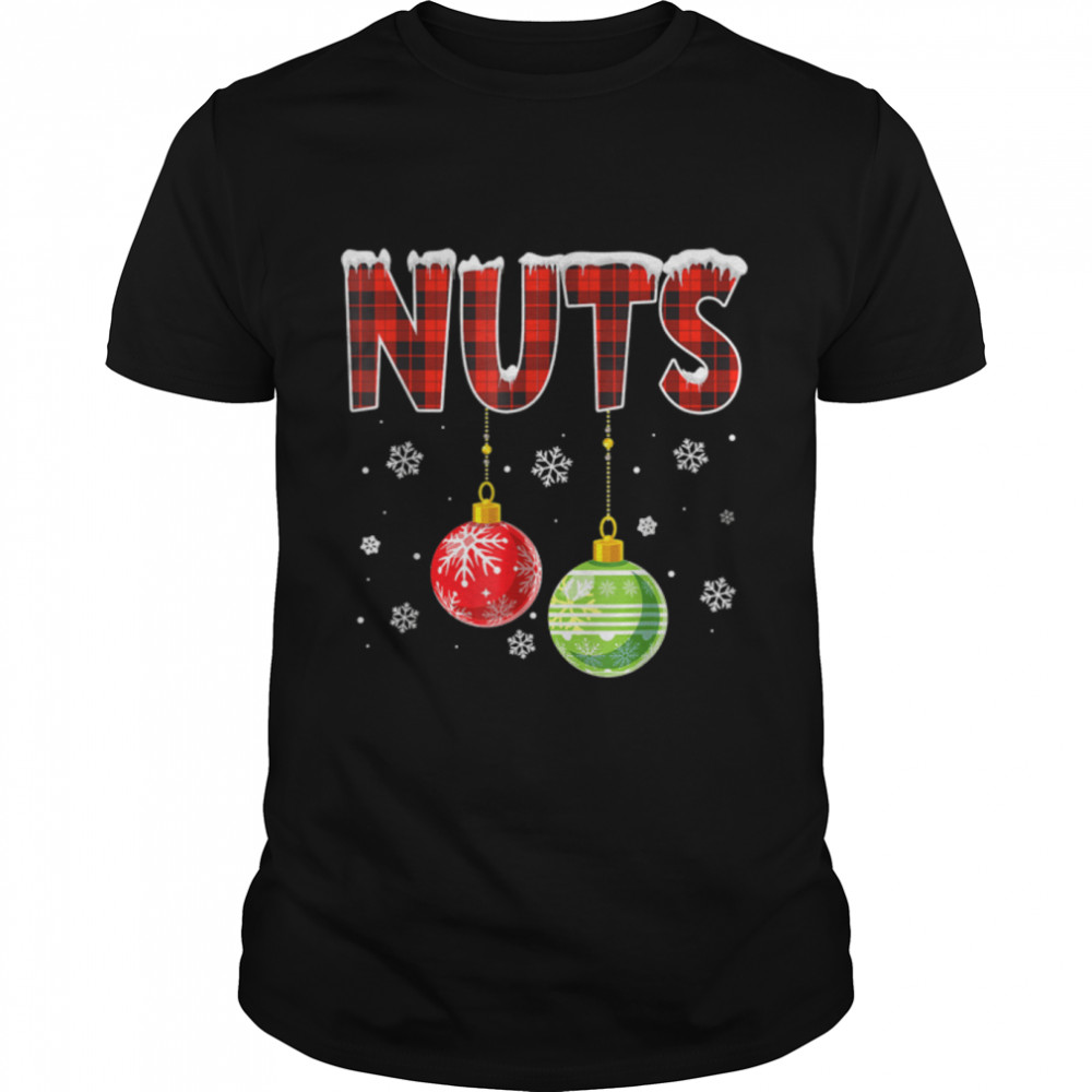 Chest Nuts Matching Chestnuts Funny Christmas Couples Nuts T-Shirt B0BMPNVJGJ