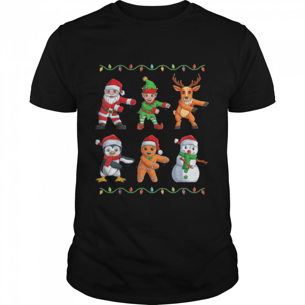 Dabbing Santa Elf Friends Christmas Boys Girls Men Xmas Dab T-Shirt B0BMPJTBTB