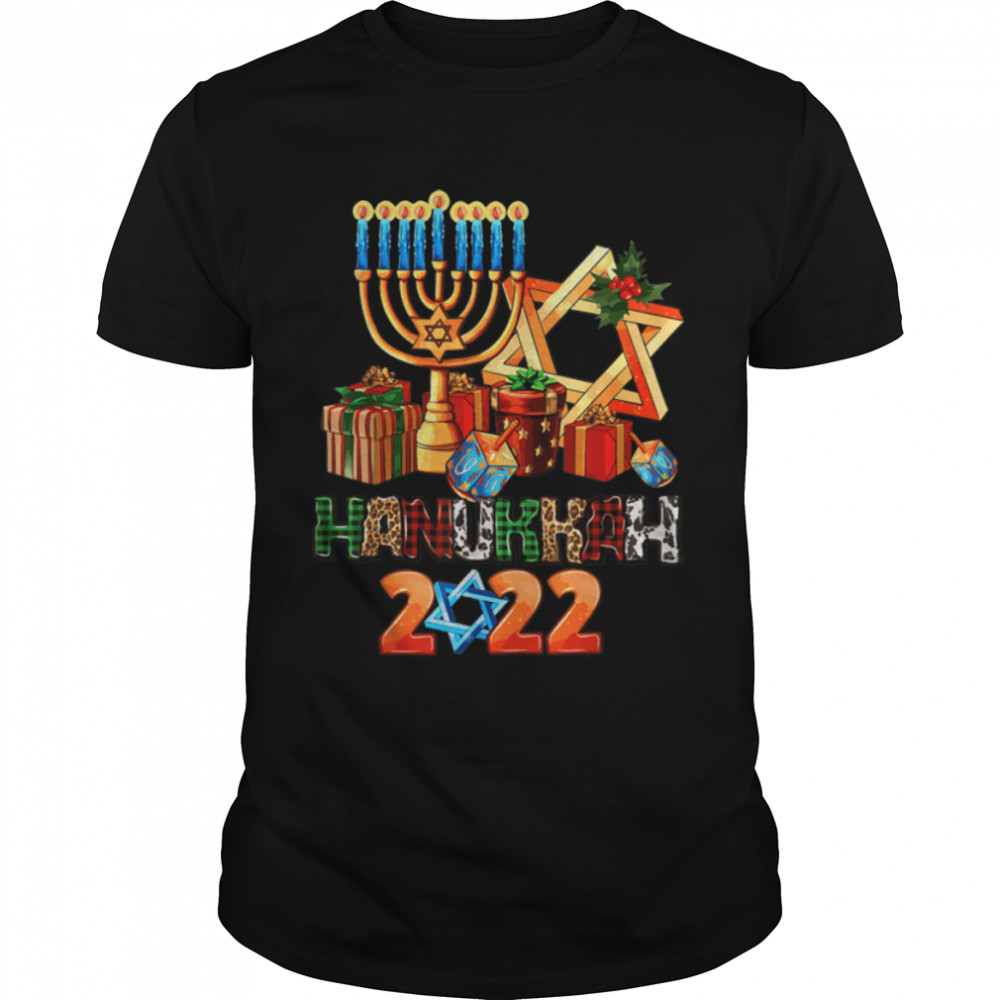 Happy Hanukkah 2022 Jewish Family Matching Tee for Hanukkah T-Shirt B0BMG6DWT6