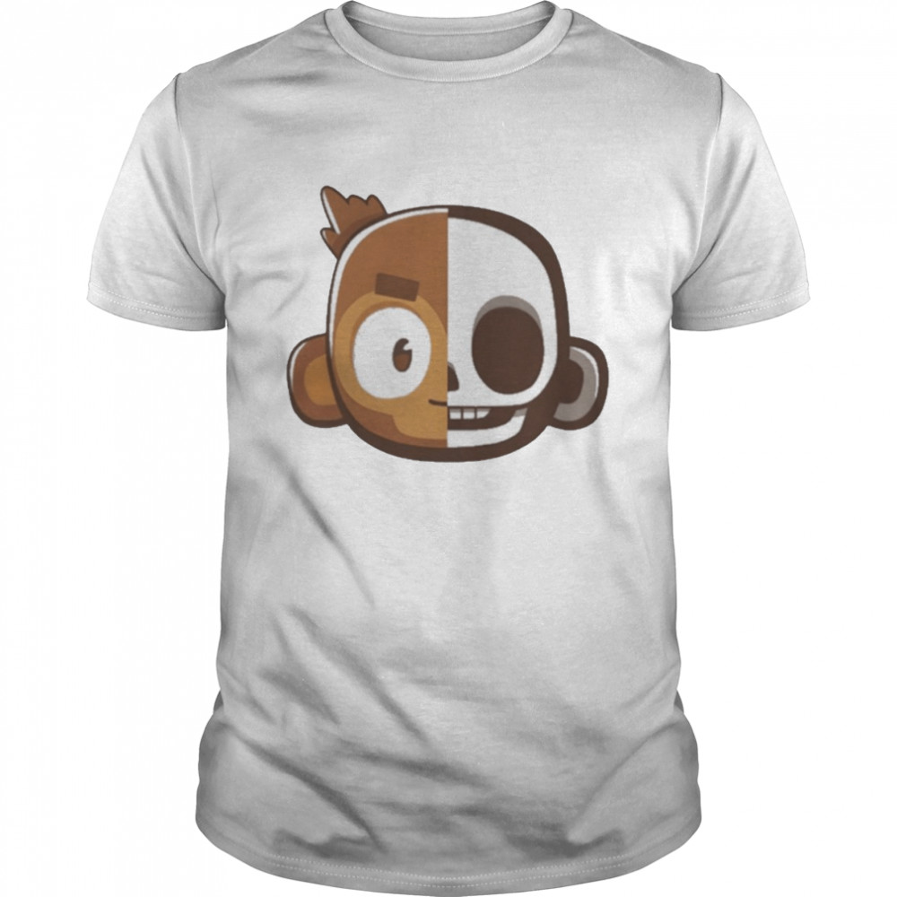 Ninja kiwI monkey skull T-shirt