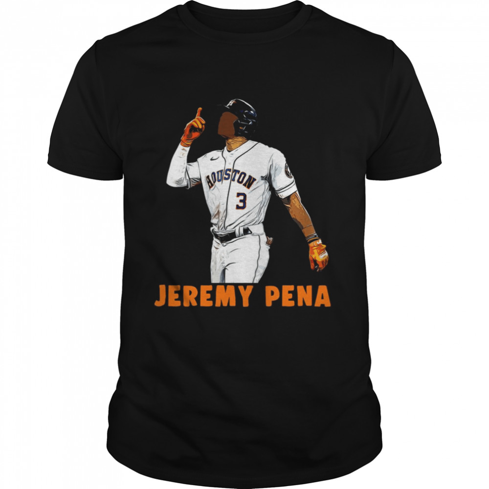 Number 3 Jeremy Pena Celebration Houston Astros shirt