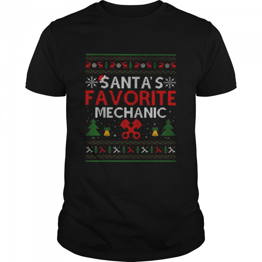 Santa’s favorite mechanic 2022 ugly Christmas sweater
