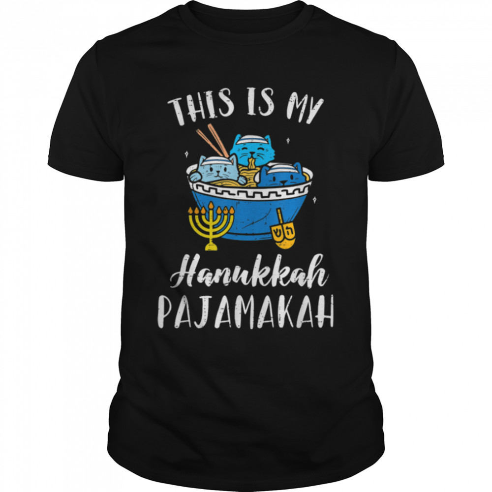 This Is My Hanukkah Pajamakah Jewish Christmas Pajama Family T-Shirt B0BMLNDDVX