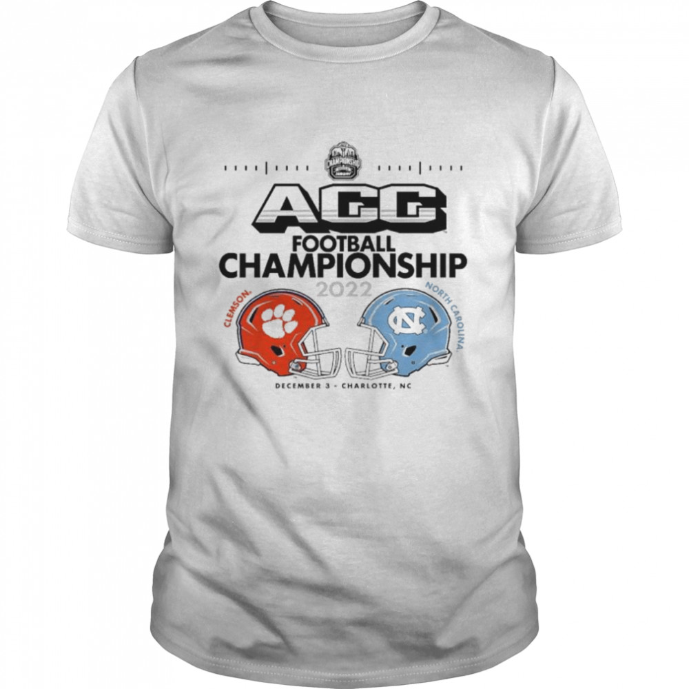 Clemson Tigers Vs Carolina Tar Heels 2022 Acc Football Championship Matchup Shirt