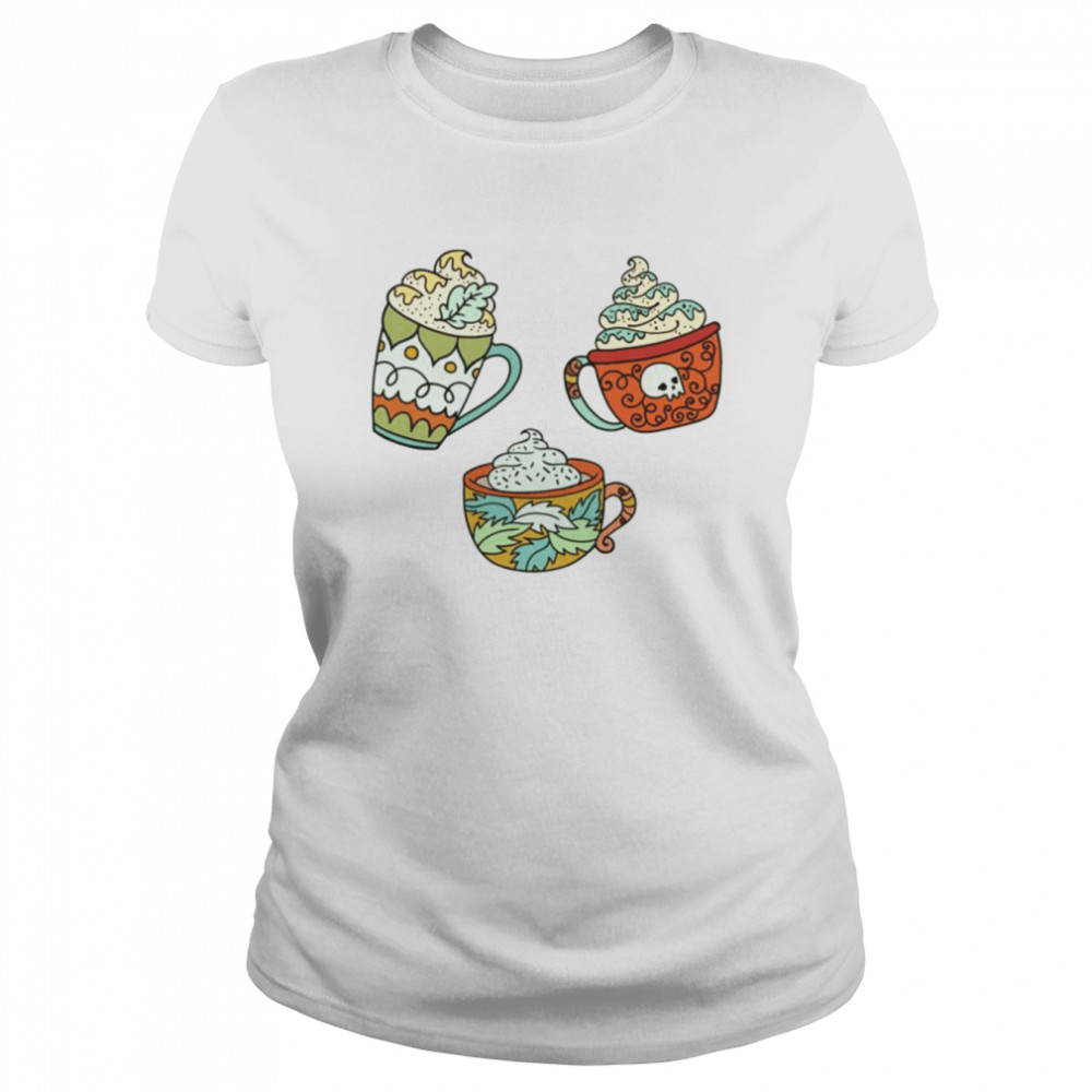 Fall Season Pumpkin Spice Latte Drink Sticker Pack shirt Classic Women's T-shirt