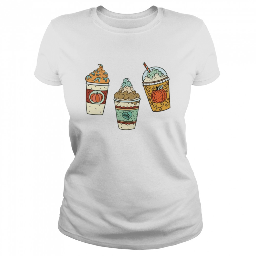 Pumpkin Spice Latte Drink Sticker Pack shirt Classic Women's T-shirt