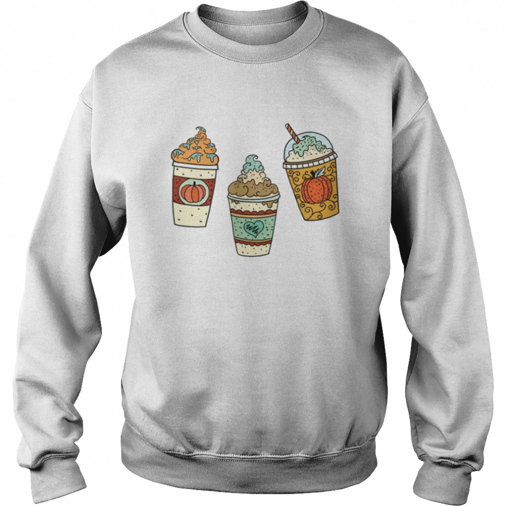 Pumpkin Spice Latte Drink Sticker Pack shirt Unisex Sweatshirt