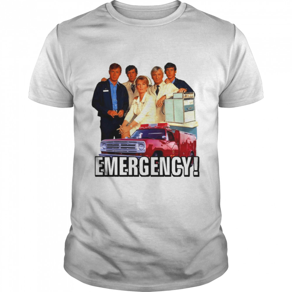 Retro Vintage 70s Emergency Cast Tribute Cast shirt
