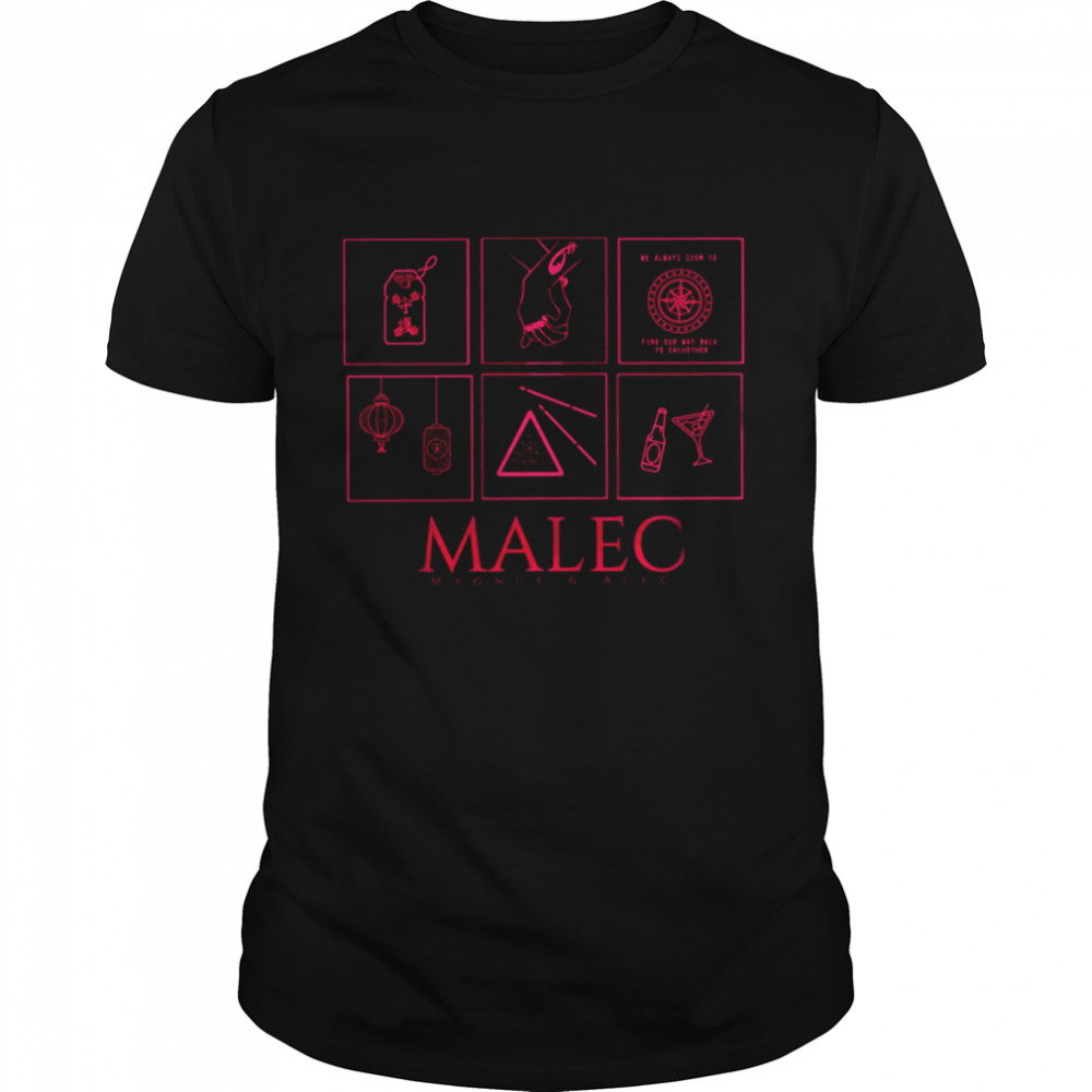 Symbols Minimalistic Malec Shadowhunters shirt