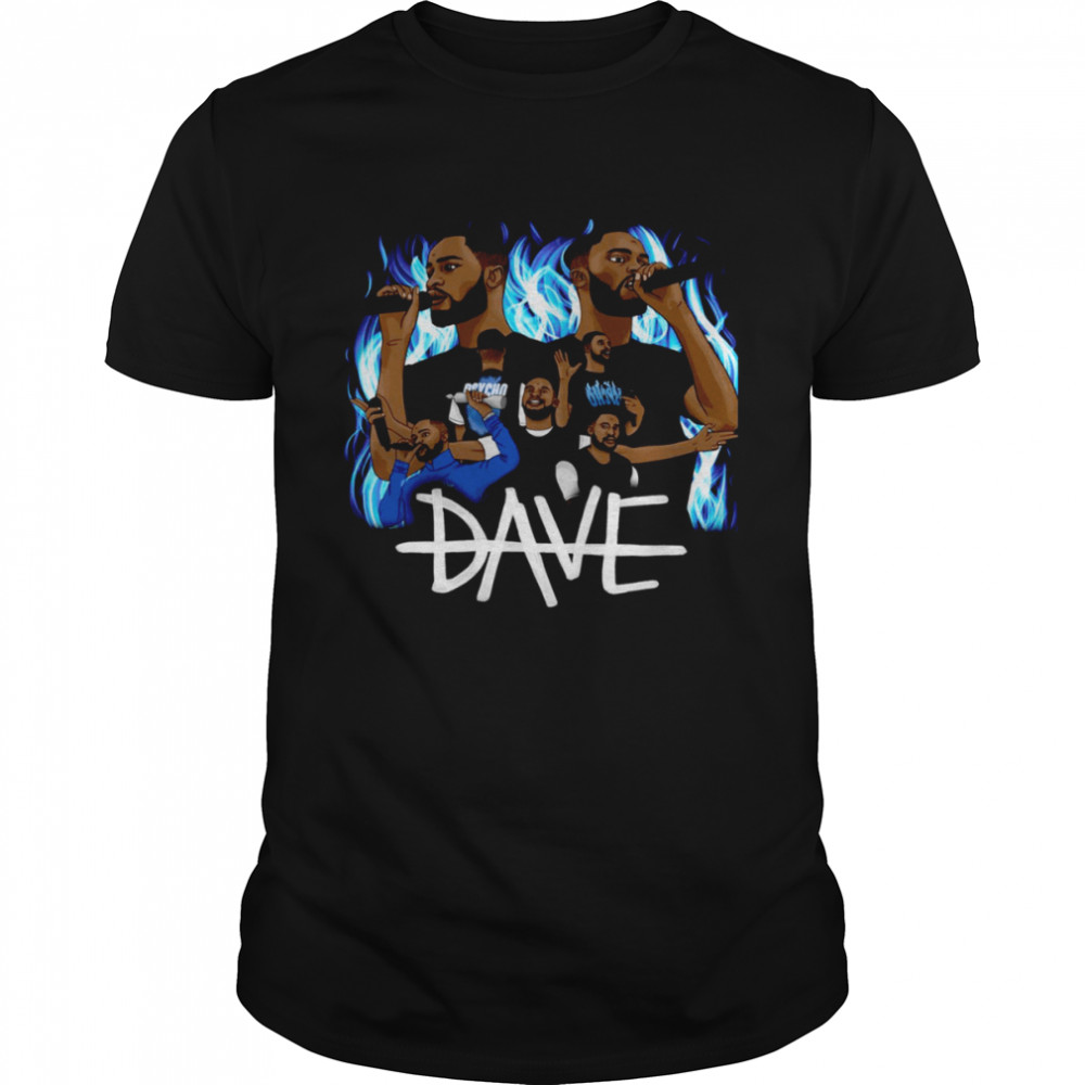 Blue Fire Art Dramas Santan Dave shirt
