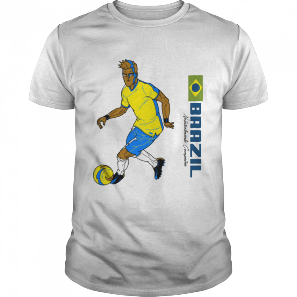 Brazil flag and world cup qatar 2022 T-Shirt