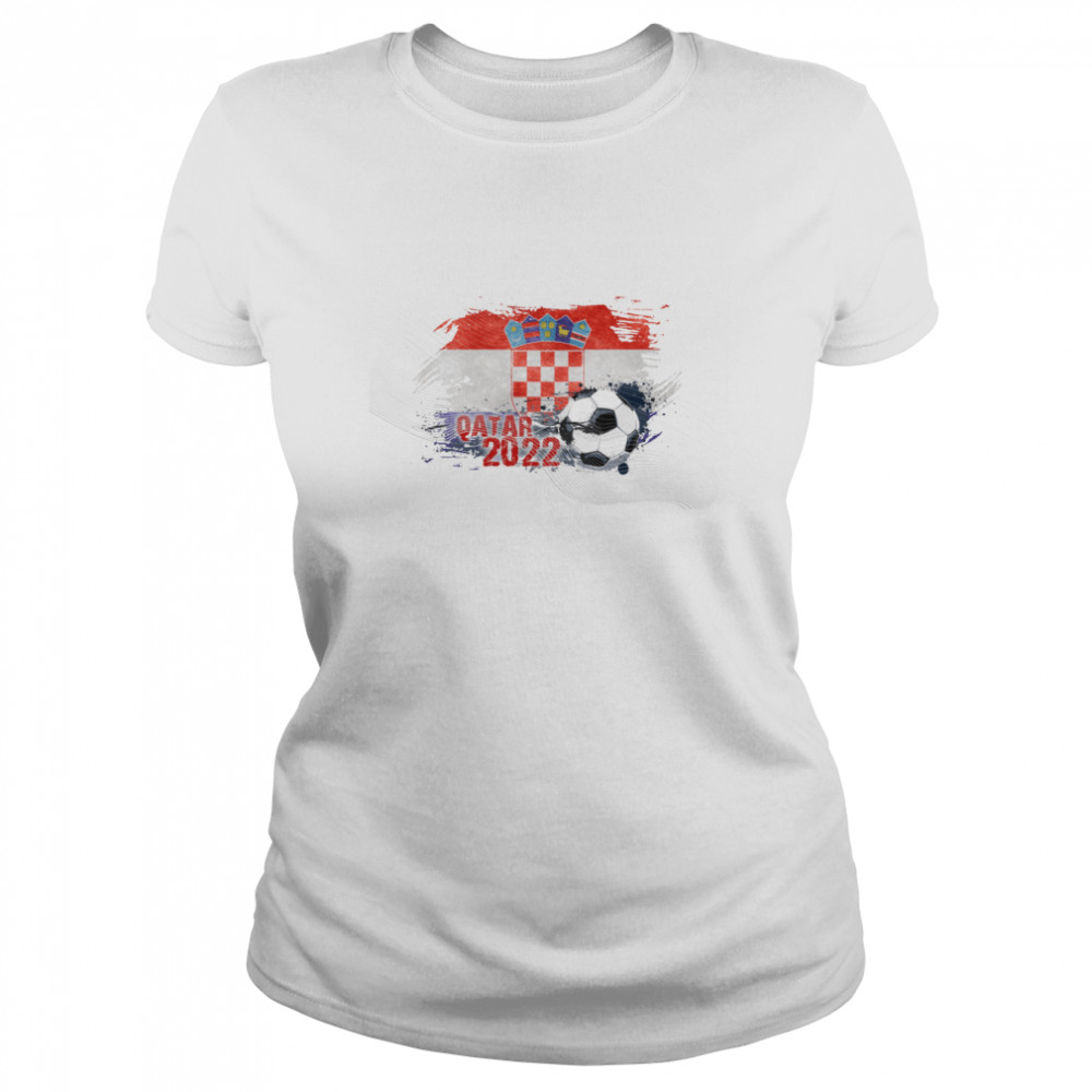 QATAR WORLD CUP 2022 CROATIAN FLAG shirt Classic Women's T-shirt