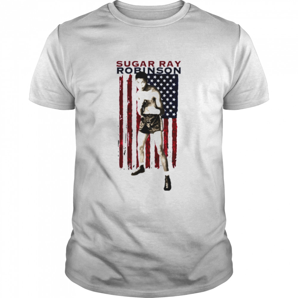 American Flag Sugar Ray Robinson shirt