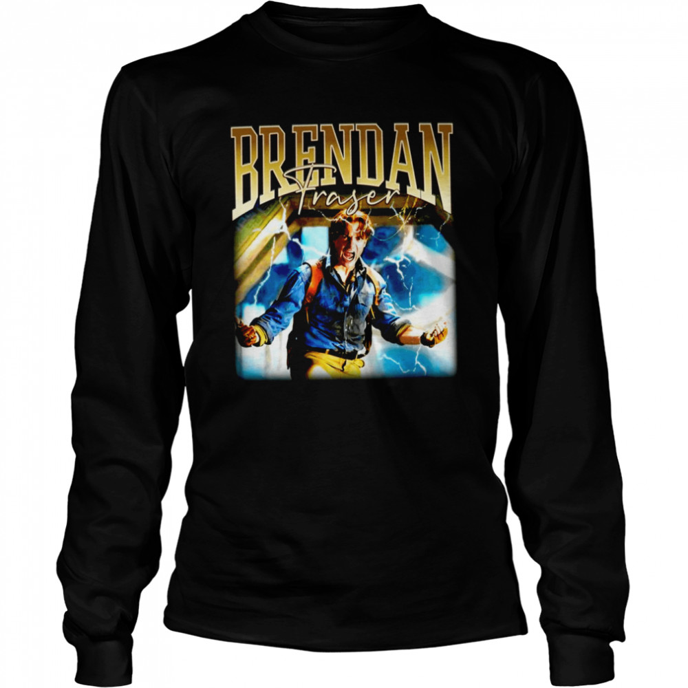 Retro Brendan Fraser The Legend Portrait shirt Long Sleeved T-shirt