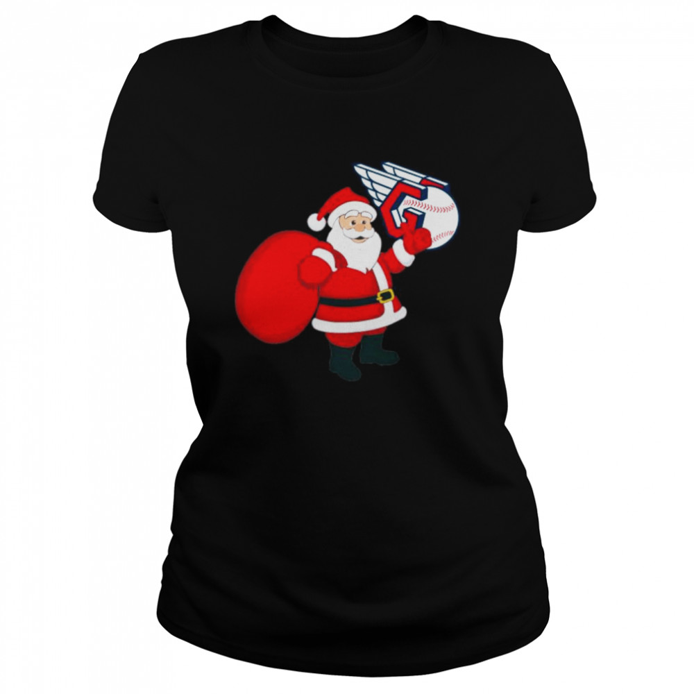 Santa Claus Cleveland Guardians MLB Christmas 2022 shirt Classic Women's T-shirt