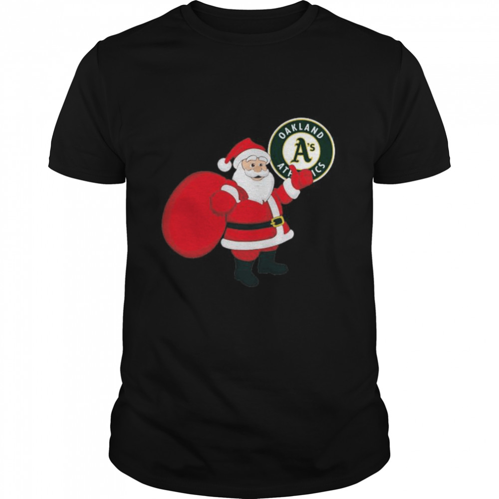 Santa Claus Oakland Athletics MLB Christmas 2022 shirt