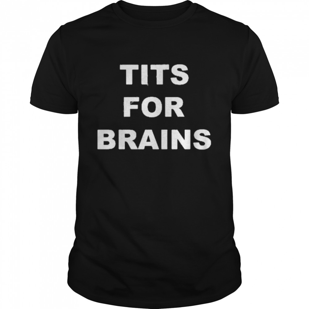 Doomsday bimbo wearing tits for brain shirt