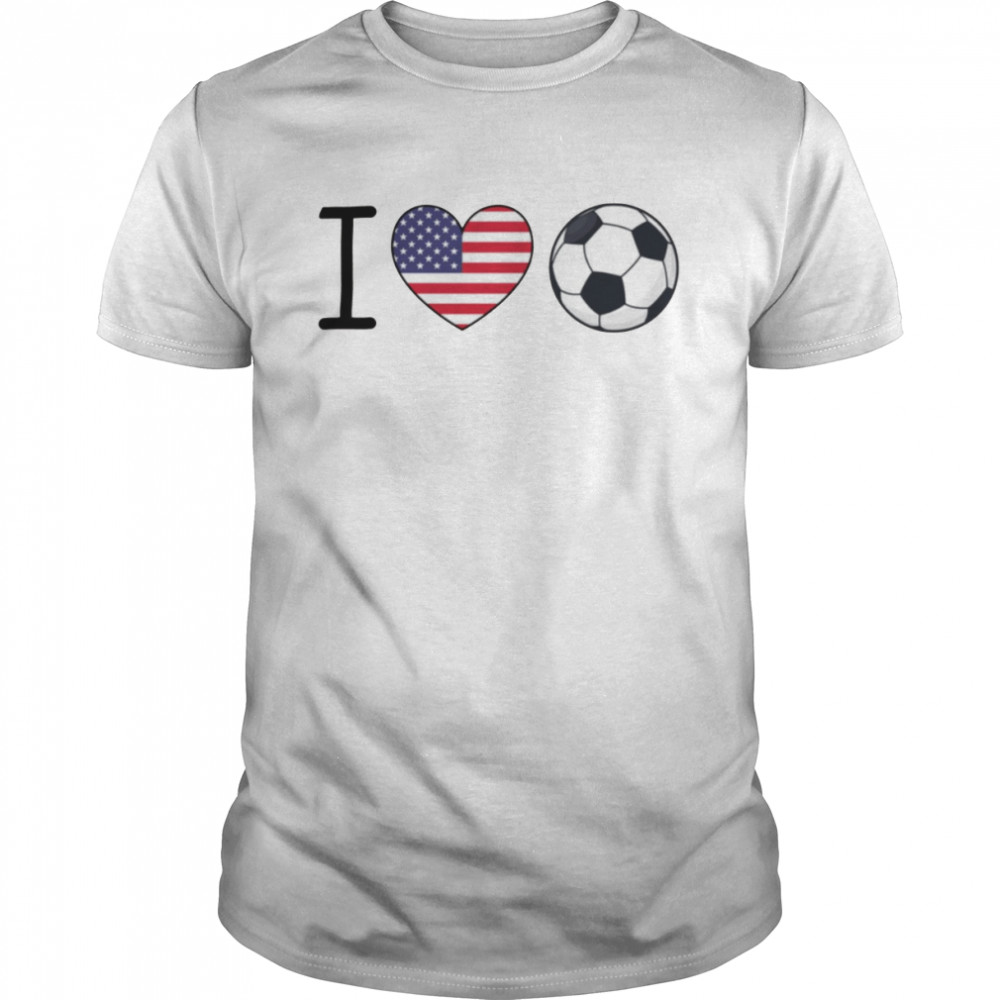 I Love Usa Soccer Funny World Cup Costume 2022 shirt