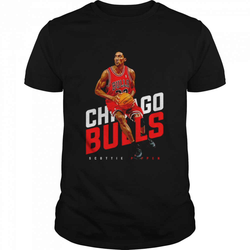 Chicago Bulls Basketball Red Art Scottie Pippen shirt