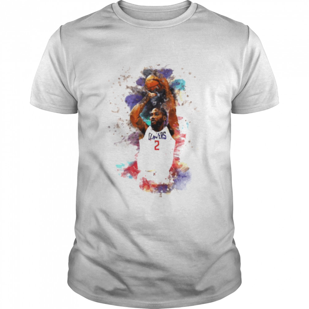 Colorful Art Clippers Basketball Kawhi Leonard shirt