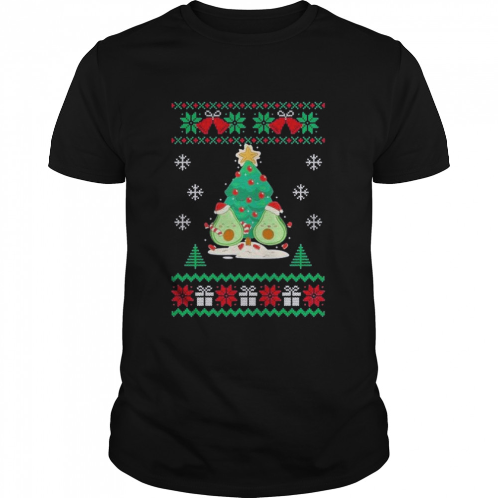 Santa Avocado Tree Christmas 2022 shirt
