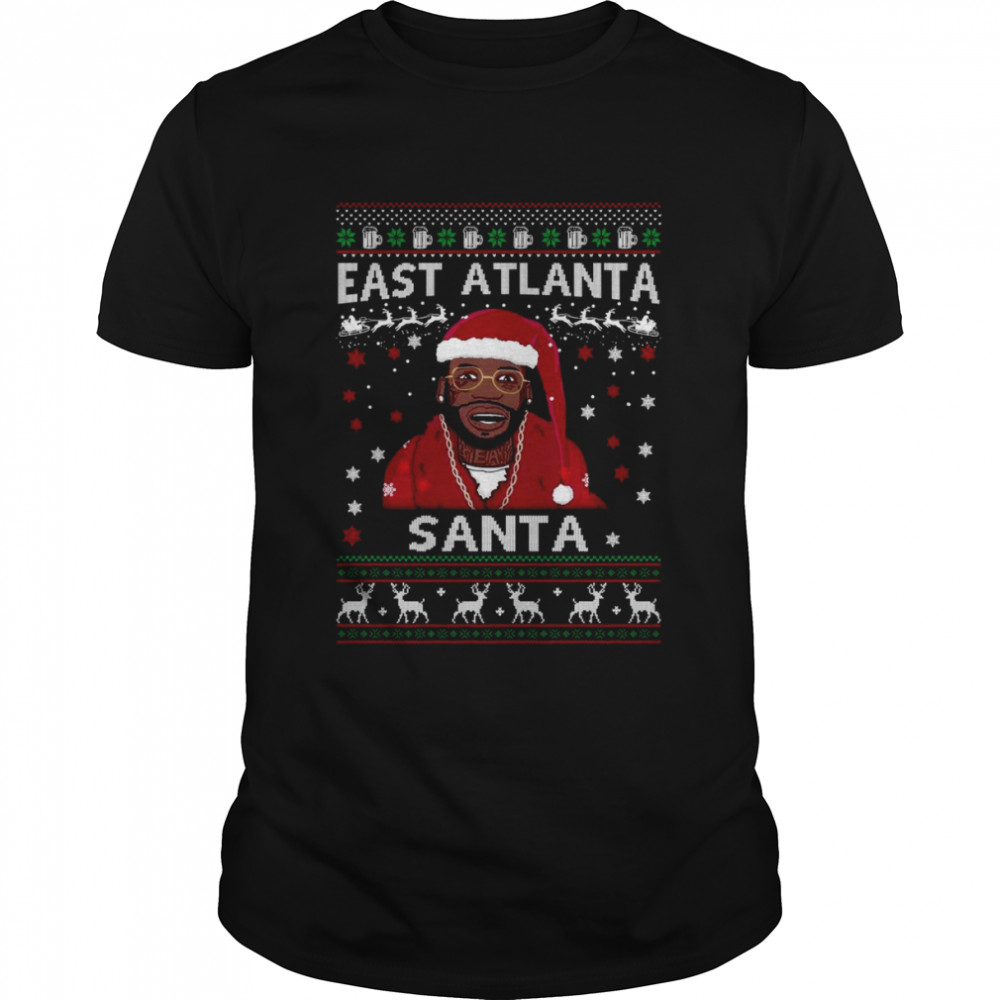 Gucci Mane East Atlanta Santa Ugly Christmas 2022 shirt Classic Men's T-shirt
