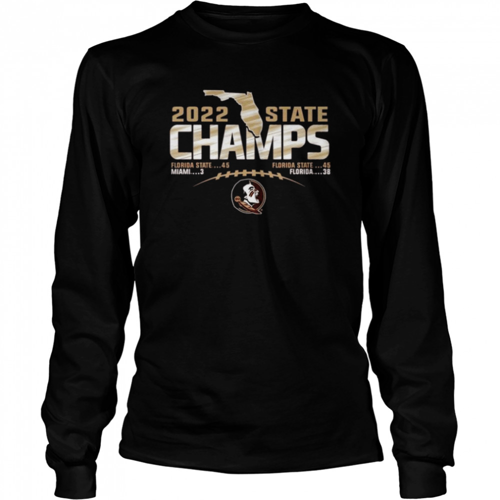 Ncaa 2022 florida state seminoles state champions football score shirt Long Sleeved T-shirt