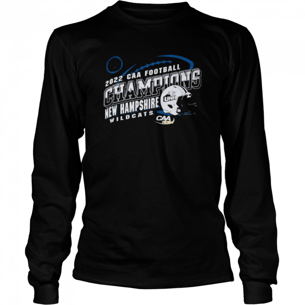 New Hampshire Wildcats 2022 CAA Football Champions Long Sleeved T-shirt