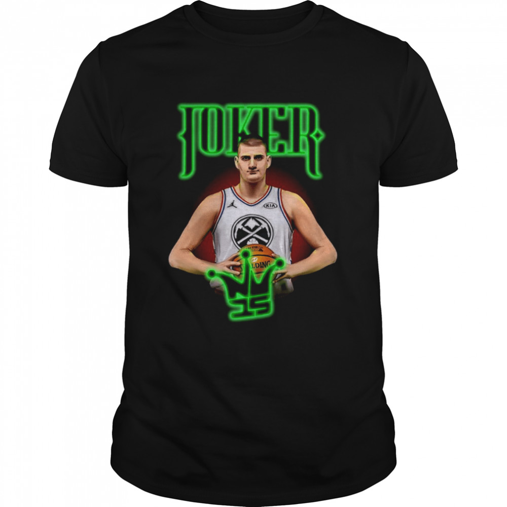 Nikola Joker Jokic Neon Design Basketball shirt Classic Men's T-shirt