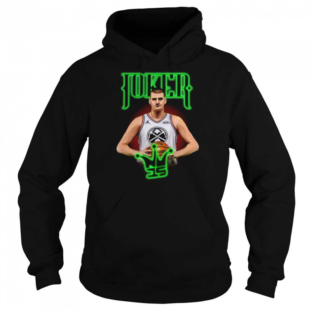 Nikola Joker Jokic Neon Design Basketball shirt Unisex Hoodie