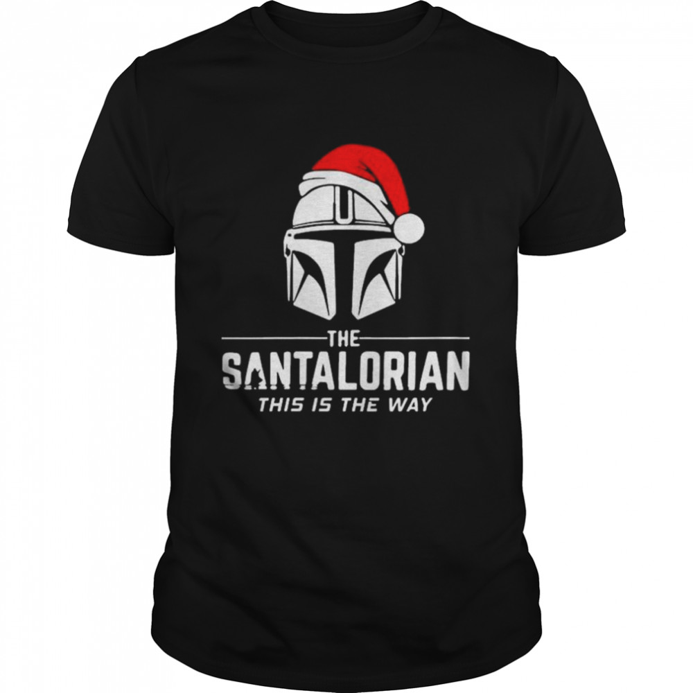 Santa Dark Vader the Santalorian this is the way Merry Christmas 2022 shirt
