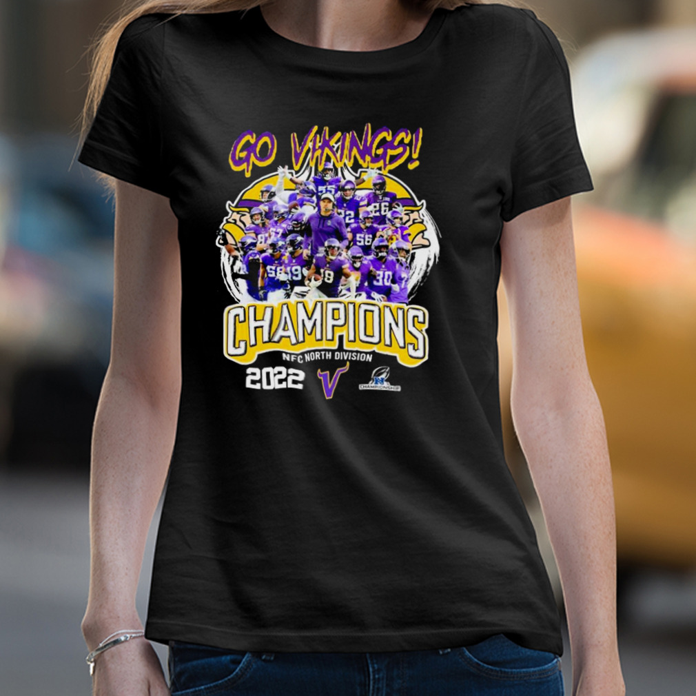 Go Vikings Champions NFC North Division 2022 Minnesota Vikings Shirt