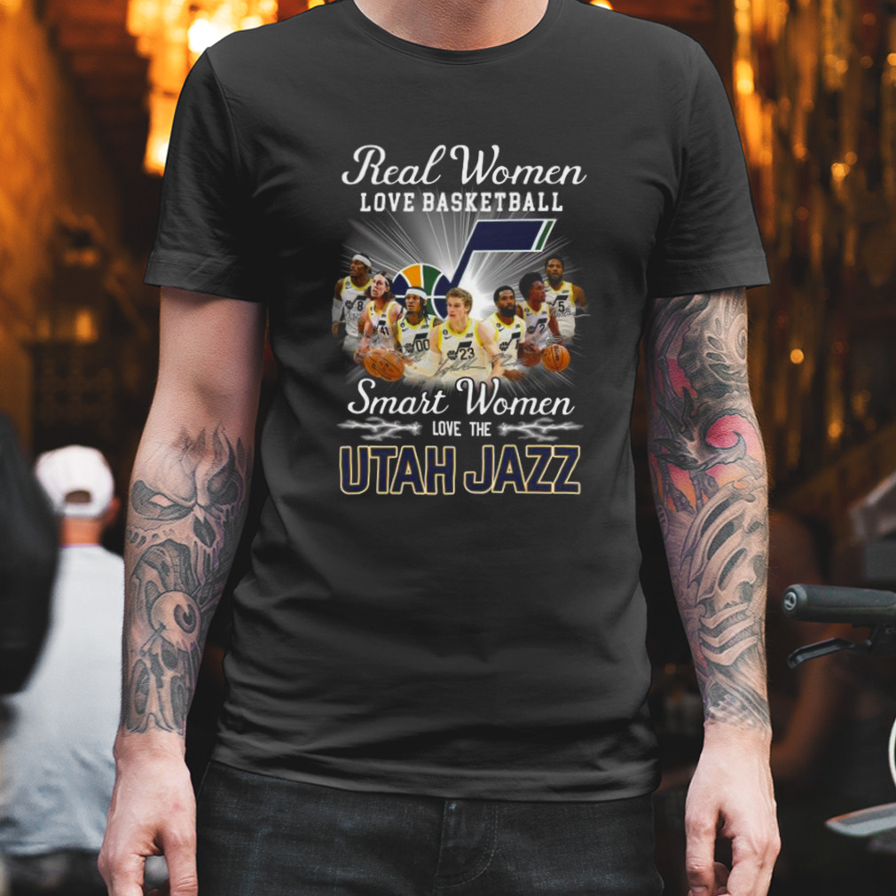 Never Underestimate A Woman Who Understands Basketball And Loves Utah Jazz  Shirt - Ears Tees