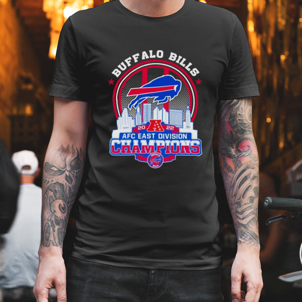 Buffalo Bill 2022 AFC East Division Champions city skyline shirt