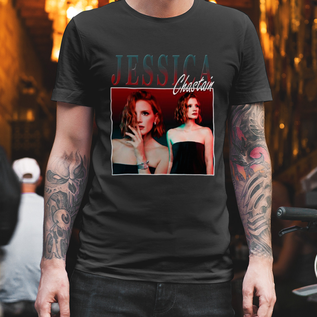 Collage Jessica Chastain Homage Actress shirt