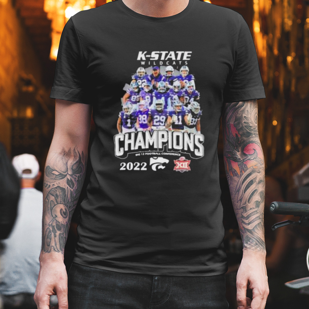 K-state wilDcats 2022 champions big 12 football conference shirt