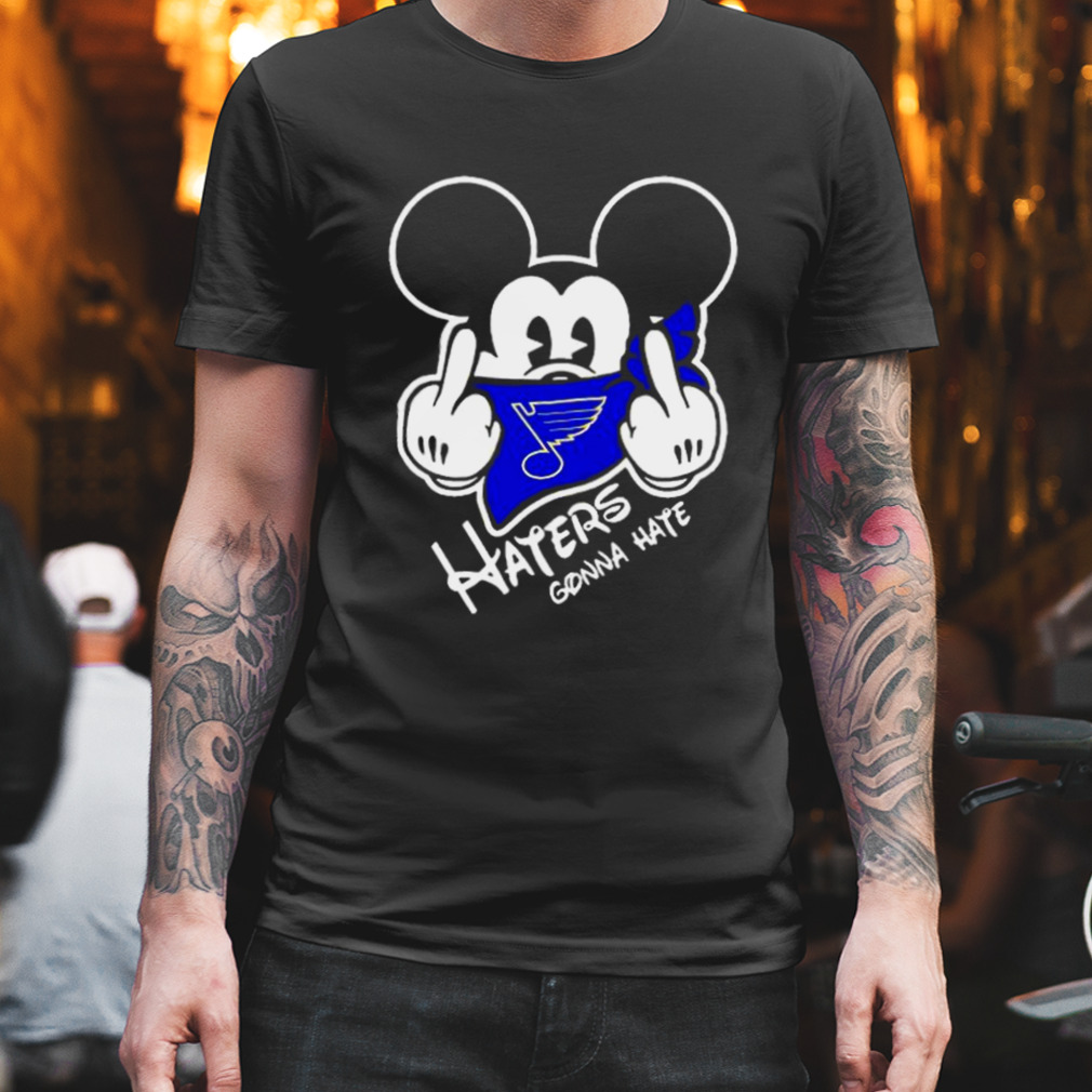 st. Louis Blues Mickey fuck haters gonna hate shirt