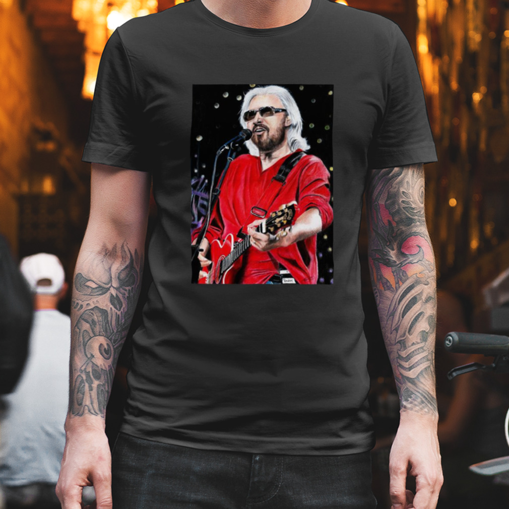 Barry Gibb British Musician On Stage shirt