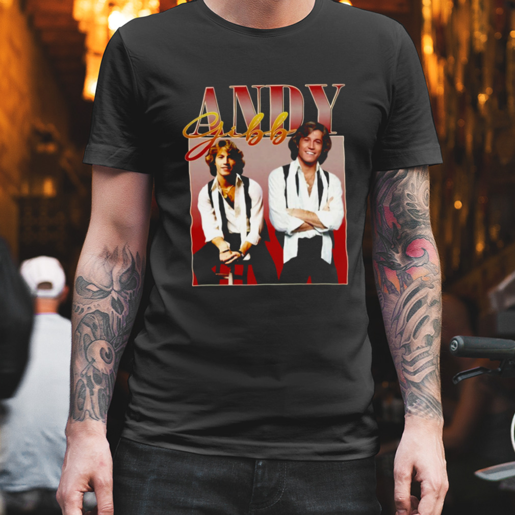 Knuckle Down Andy Gibb Portrait shirt
