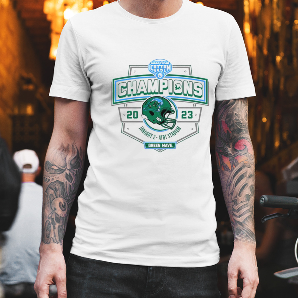 Tulane Green Wave 2023 Cotton Bowl Champions Locker Room T-Shirt