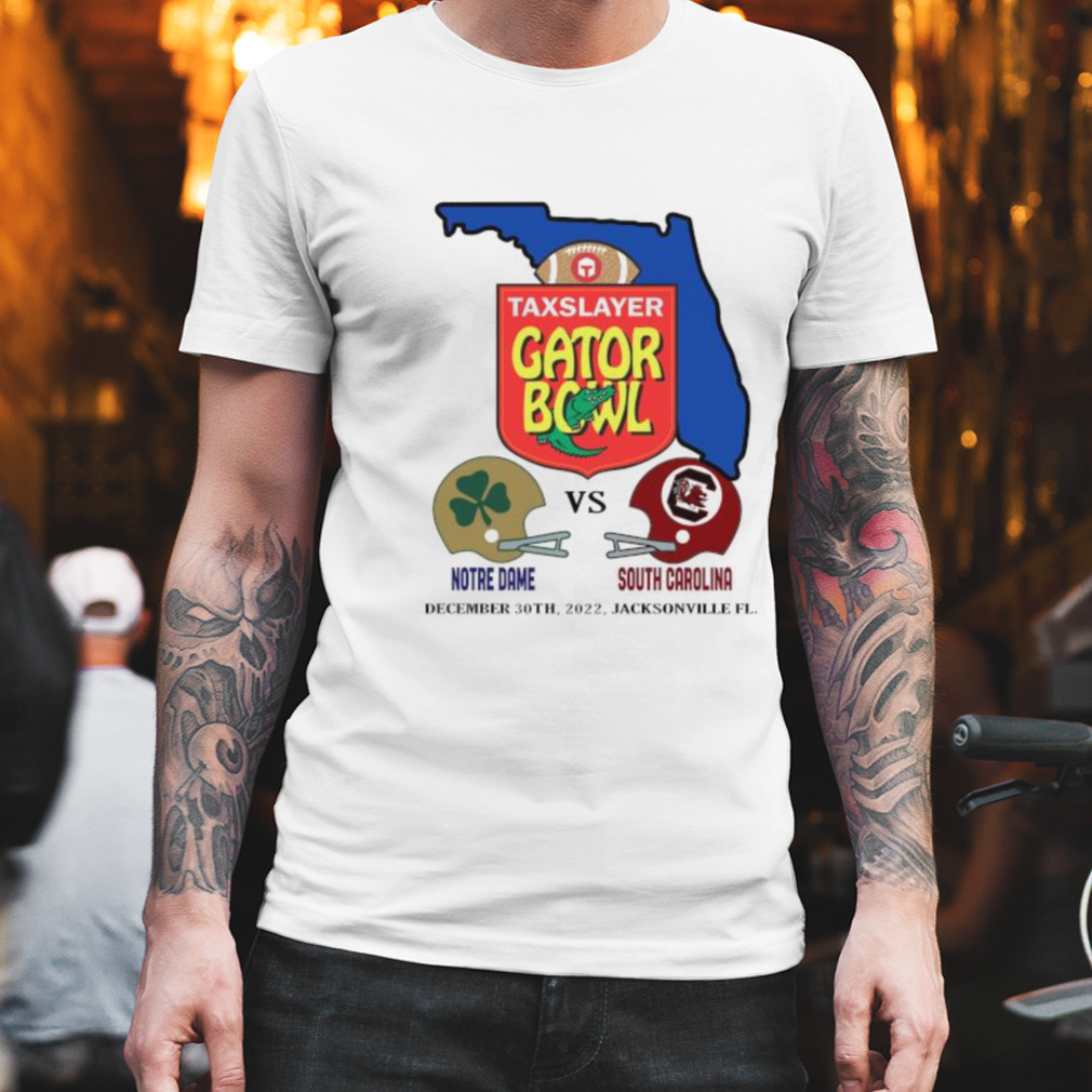 Notre Dame Vs South Carolina 2022 Taxslayer Gator Bowl Shirt
