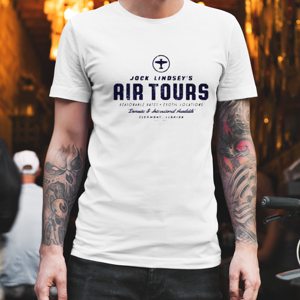 Jock Lindsey’s Air Tours Blue Theme Raiders Of The Lost Ark Shirt