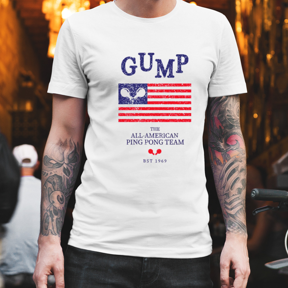 American Flag Ping Pong Team Forrest Gump Grunge Texture shirt