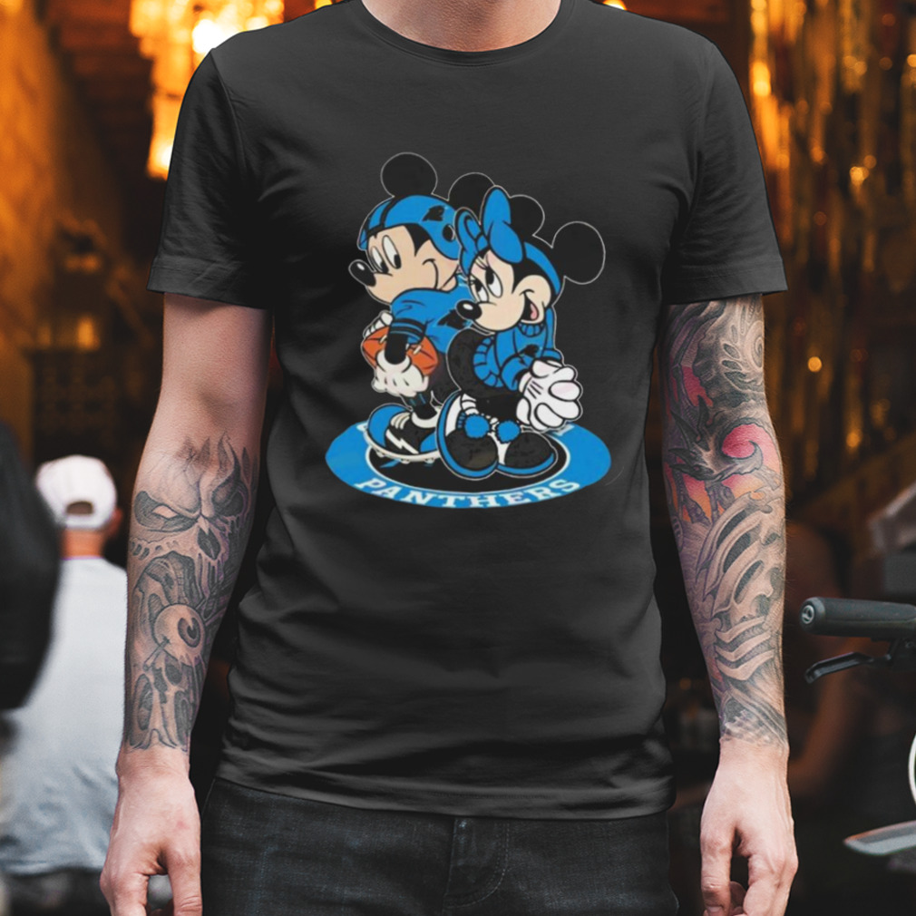 NFL Carolina Panthers Mickey Mouse And Minnie Mouse Shirt
