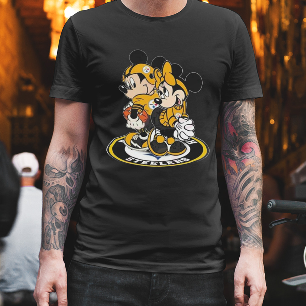 NFL Pittsburgh Steelers Mickey Mouse And Minnie Mouse Shirt