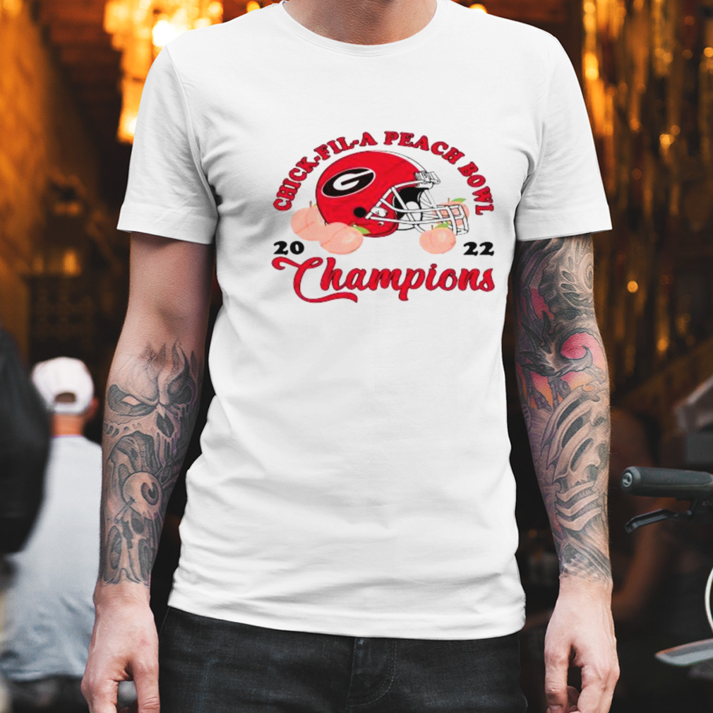 Georgia Bulldogs Chick-Fil-A Peach Bowl 2022 Champions shirt